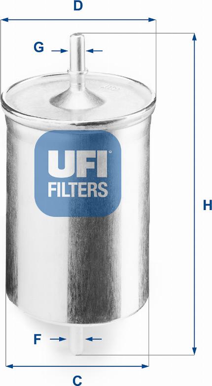 UFI 31.718.00 - Fuel filter car-mod.net