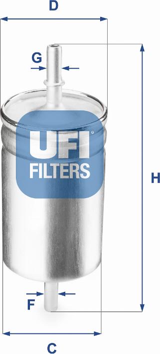 UFI 31.722.00 - Fuel filter car-mod.net