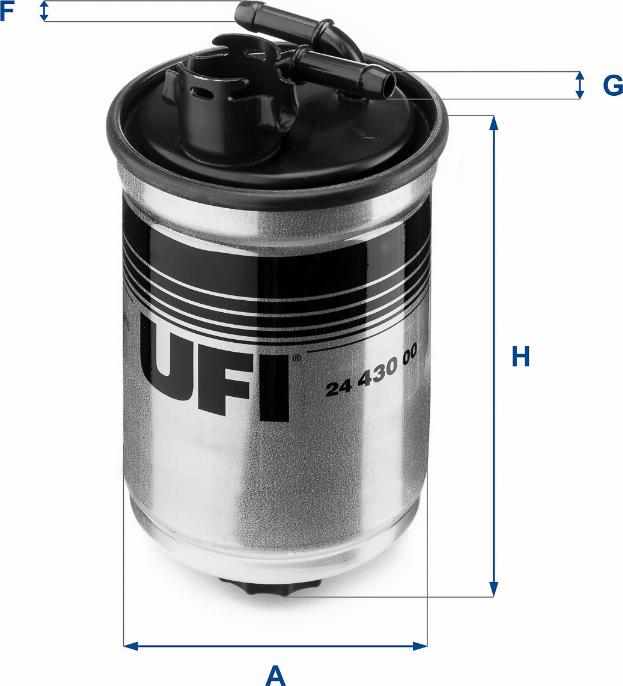 UFI 24.430.00 - Fuel filter car-mod.net