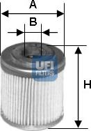 UFI 25.553.00 - Oil Filter car-mod.net