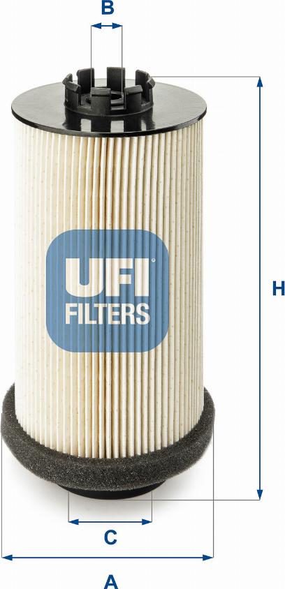 UFI 26.001.00 - Fuel filter car-mod.net