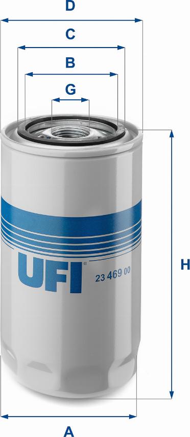 UFI 23.469.00 - Oil Filter car-mod.net
