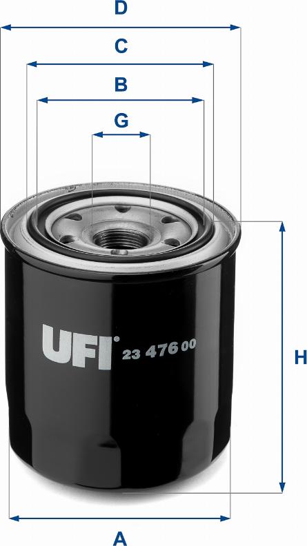 UFI 23.476.00 - Oil Filter car-mod.net