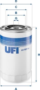 UFI 23.107.01 - Oil Filter car-mod.net