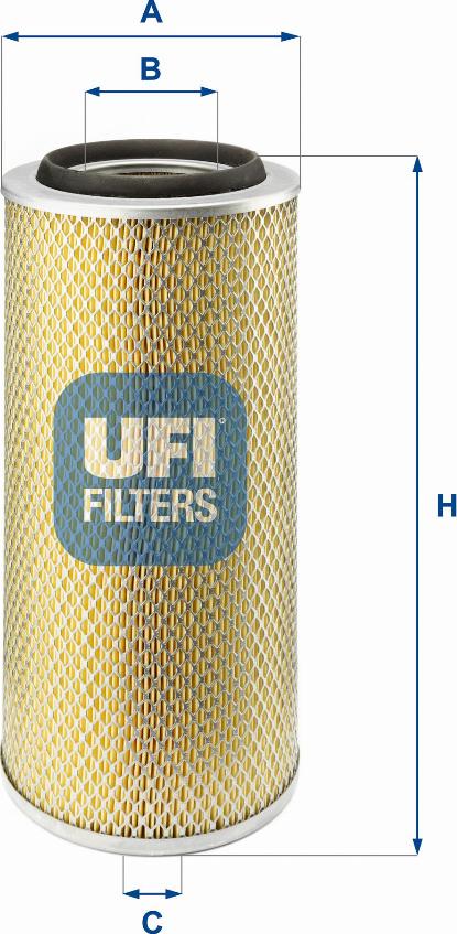UFI 27.804.00 - Engine Air Filter car-mod.net