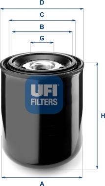 UFI 27.259.00 - Air Dryer Cartridge, compressed-air system car-mod.net