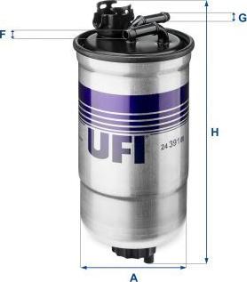 UFI 24.391.00 - Fuel filter car-mod.net