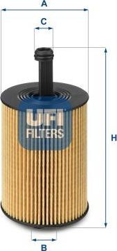 UFI 25.023.00 - Oil Filter car-mod.net