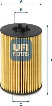 UFI 25.144.00 - Oil Filter car-mod.net