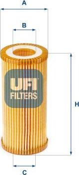UFI 25.153.00 - Oil Filter car-mod.net