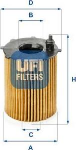UFI 25.187.00 - Oil Filter car-mod.net