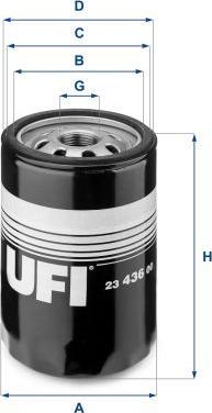 UFI 23.436.00 - Oil Filter car-mod.net
