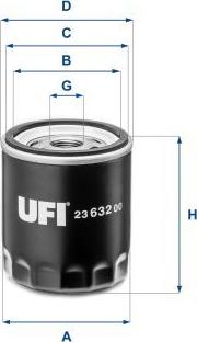 UFI 23.632.00 - Oil Filter car-mod.net