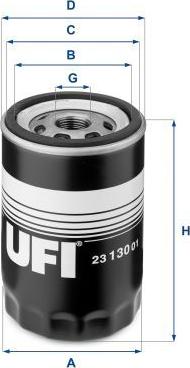 UFI 23.130.01 - Oil Filter car-mod.net