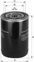 Uniflux Filters XO200 - Oil Filter car-mod.net