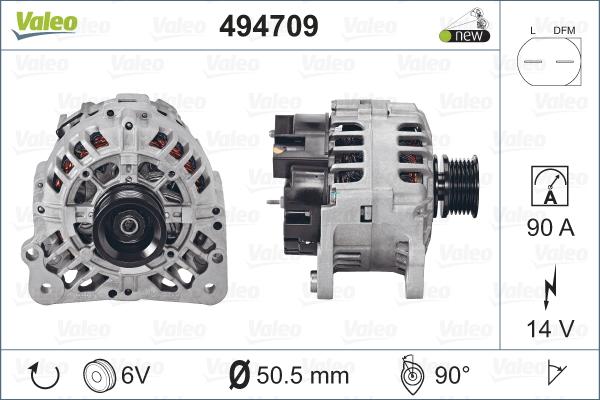 Valeo 494709 - Alternator car-mod.net
