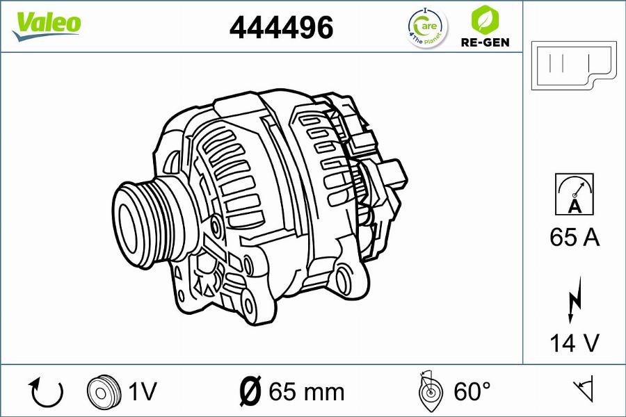 Valeo 444496 - Alternator car-mod.net
