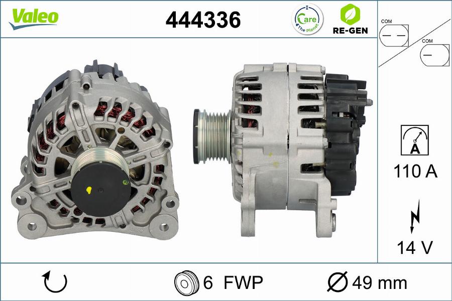Valeo 444336 - Alternator car-mod.net