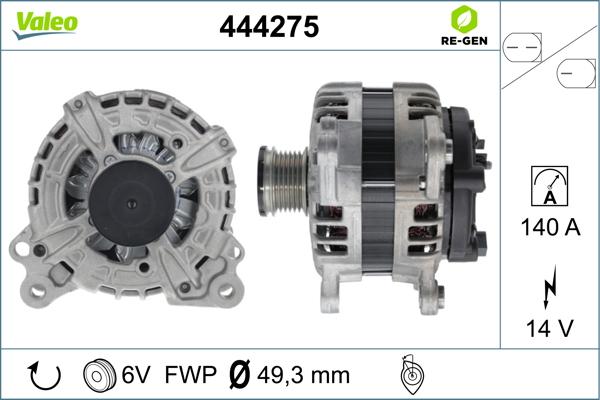 Valeo 444275 - Alternator car-mod.net