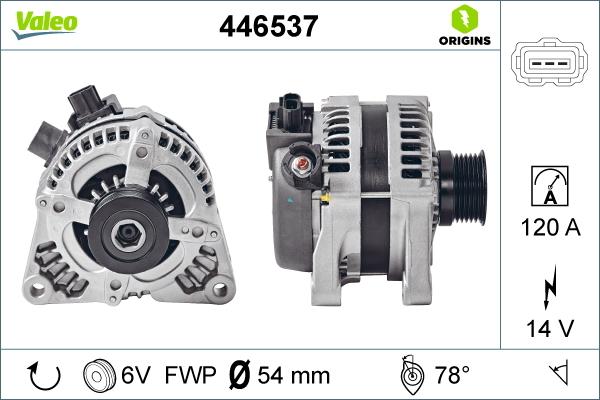VALEO 446537 - Alternator car-mod.net