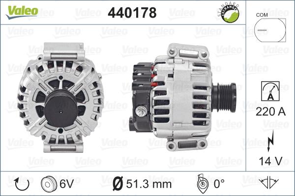 Valeo 440178 - Alternator car-mod.net