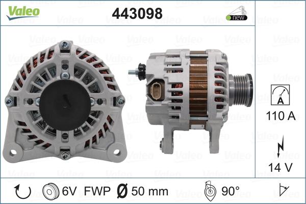 Valeo 443098 - Alternator car-mod.net