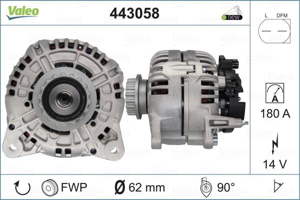 Valeo 443058 - Alternator car-mod.net