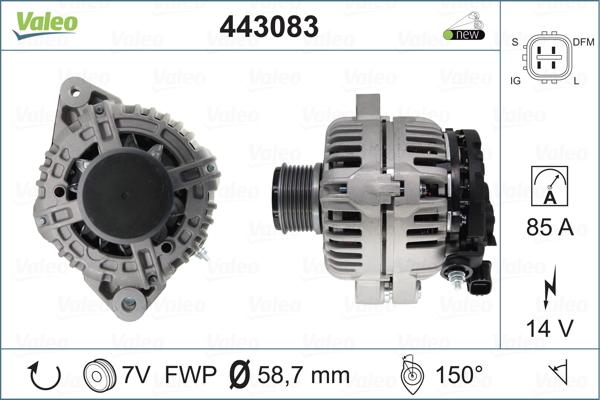 Valeo 443083 - Alternator car-mod.net
