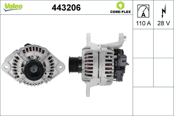 VALEO 443206 - Alternator car-mod.net