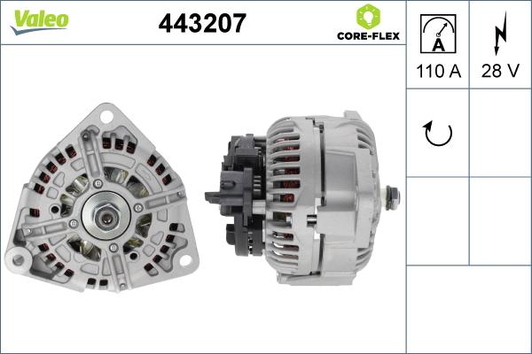 VALEO 443207 - Alternator car-mod.net