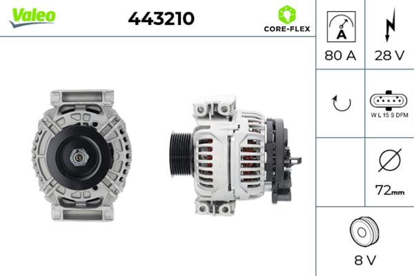 VALEO 443210 - Alternator car-mod.net