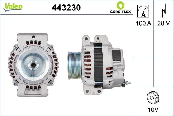 VALEO 443230 - Alternator car-mod.net
