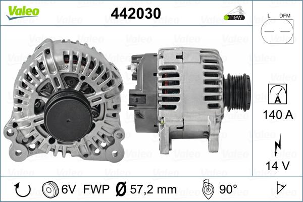 Valeo 442030 - Alternator car-mod.net