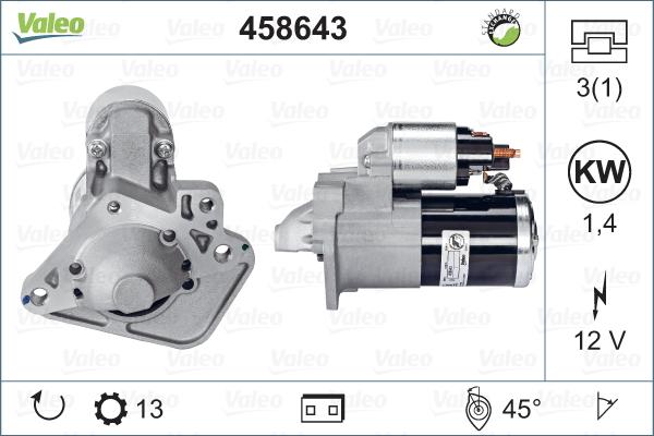 Valeo 458643 - Starter car-mod.net