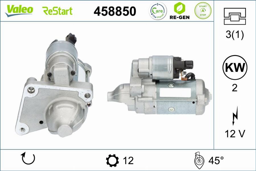 Valeo 458850 - Starter car-mod.net