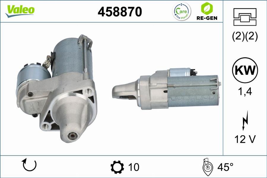 Valeo 458870 - Starter car-mod.net