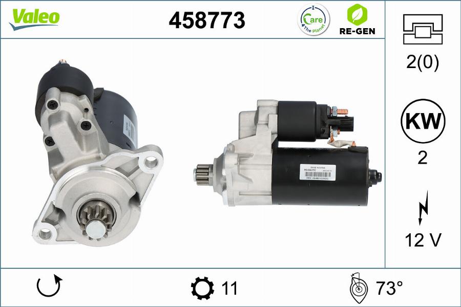 Valeo 458773 - Starter car-mod.net