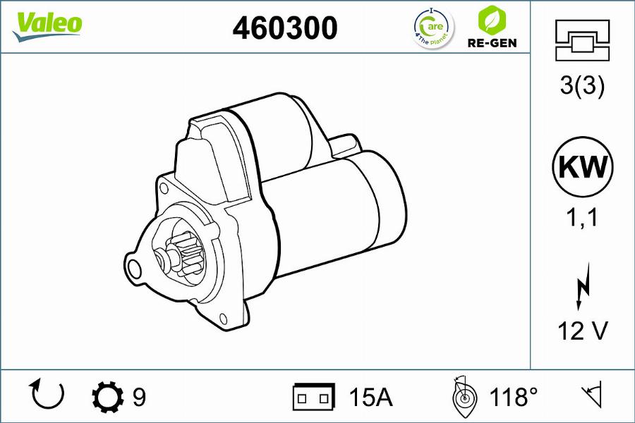 Valeo 460300 - Starter car-mod.net