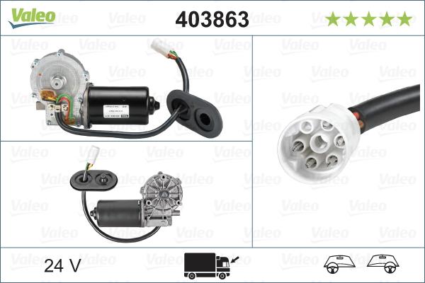 Valeo 403863 - Wiper Motor car-mod.net