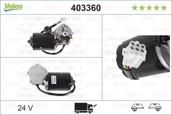 Valeo 403360 - Wiper Motor car-mod.net