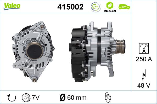 Valeo 415002 - Alternator, starter car-mod.net