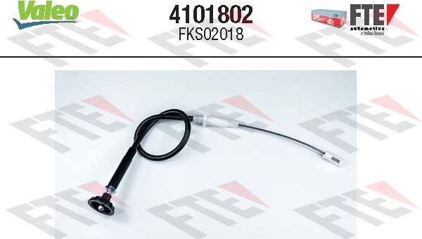 Valeo 4101802 - Clutch Cable car-mod.net