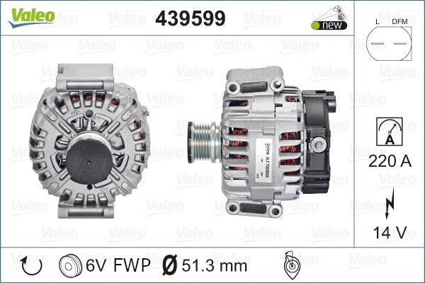 Valeo 439599 - Alternator car-mod.net