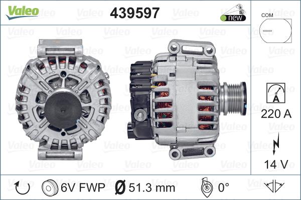 Valeo 439597 - Alternator car-mod.net