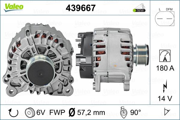 Valeo 439667 - Alternator car-mod.net
