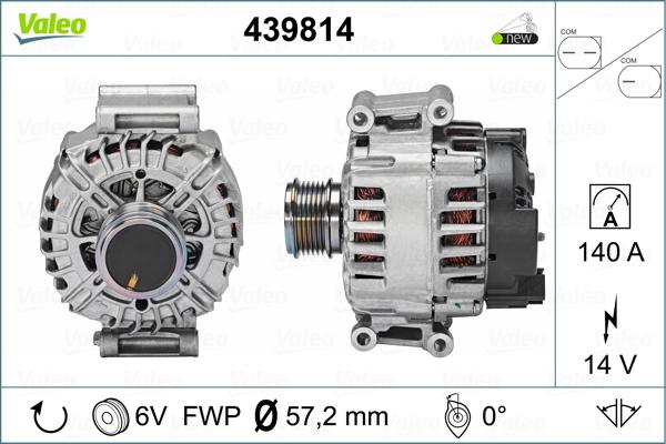 Valeo 439814 - Alternator car-mod.net