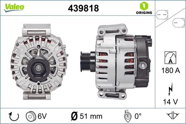 Valeo 439818 - Alternator car-mod.net