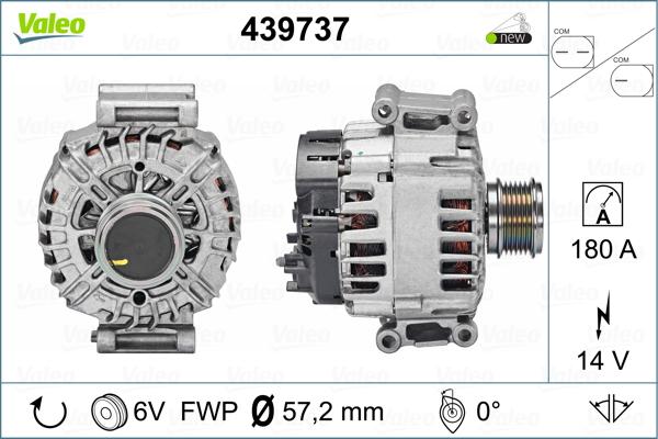 Valeo 439737 - Alternator car-mod.net