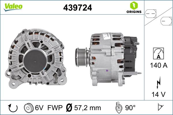 Valeo 439724 - Alternator car-mod.net