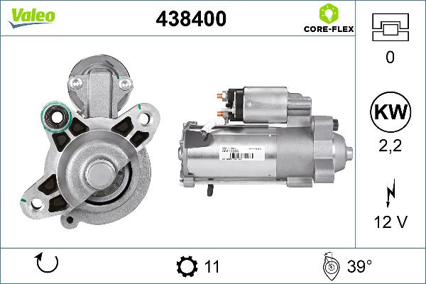 VALEO 438400 - Starter car-mod.net